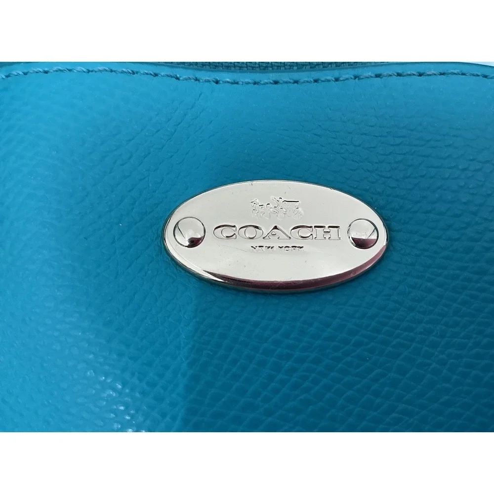 Coach Teal Pebbled Leather‎ Dome Satchel | Excellent Condition